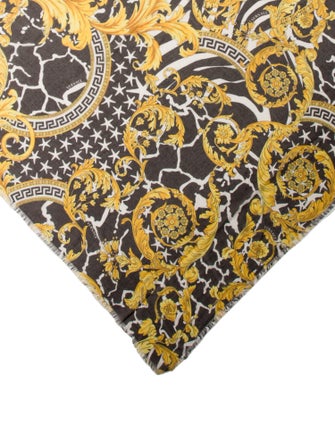 Versace Silk Medusa Insignia Scarf