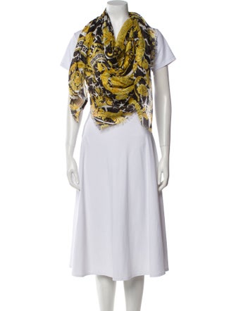 Versace Silk Medusa Insignia Scarf
