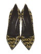 Versace Patent Leather Printed Pumps