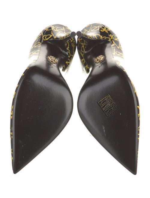 Versace Patent Leather Printed Pumps