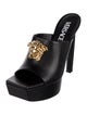 Versace Medusa Insignia Leather Slides