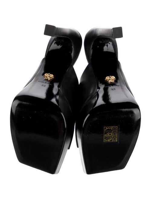 Versace Medusa Insignia Leather Slides