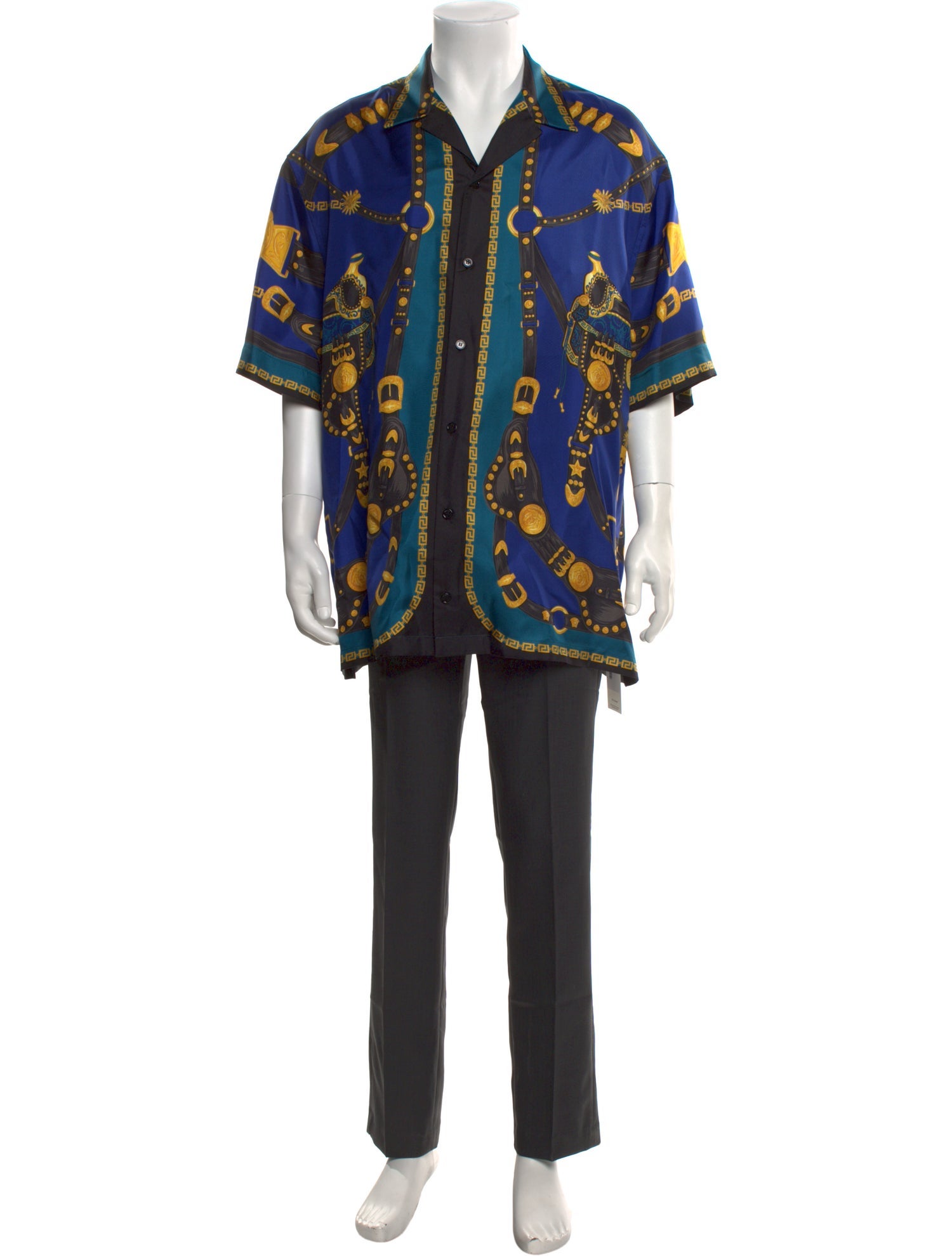 Versace Silk Printed Shirt w/ Tags