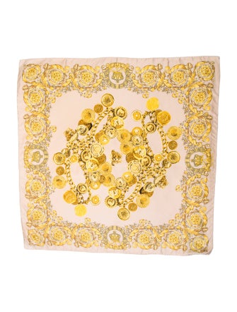Versace Silk Medusa Insignia Scarf