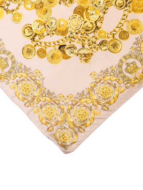 Versace Silk Medusa Insignia Scarf