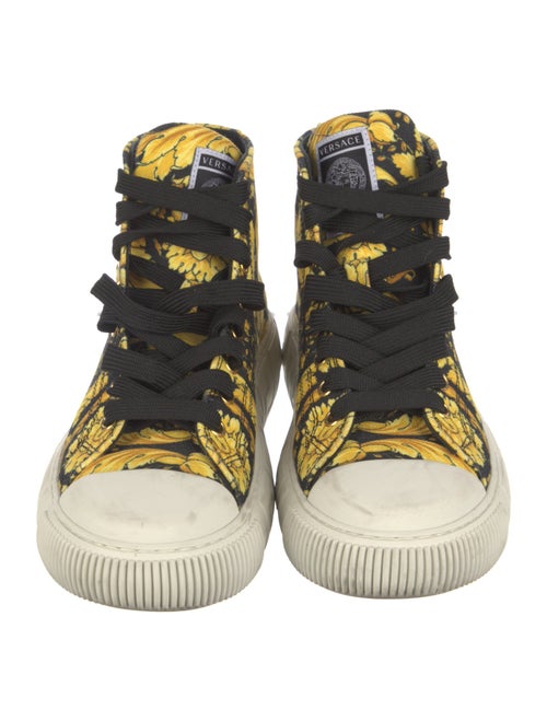 Versace Greca Pattern Canvas Sneakers