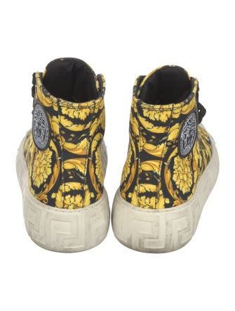 Versace Greca Pattern Canvas Sneakers