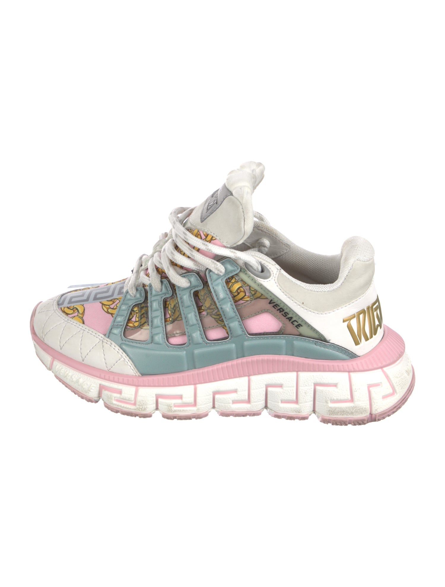 Versace Medusa Insignia Leather Sneakers