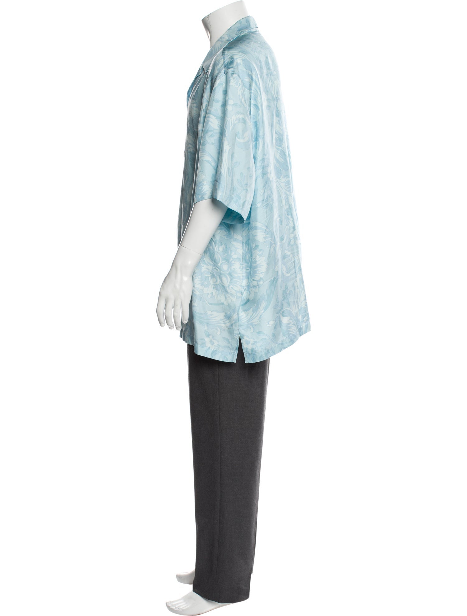 Versace Silk Short Sleeve Shirt