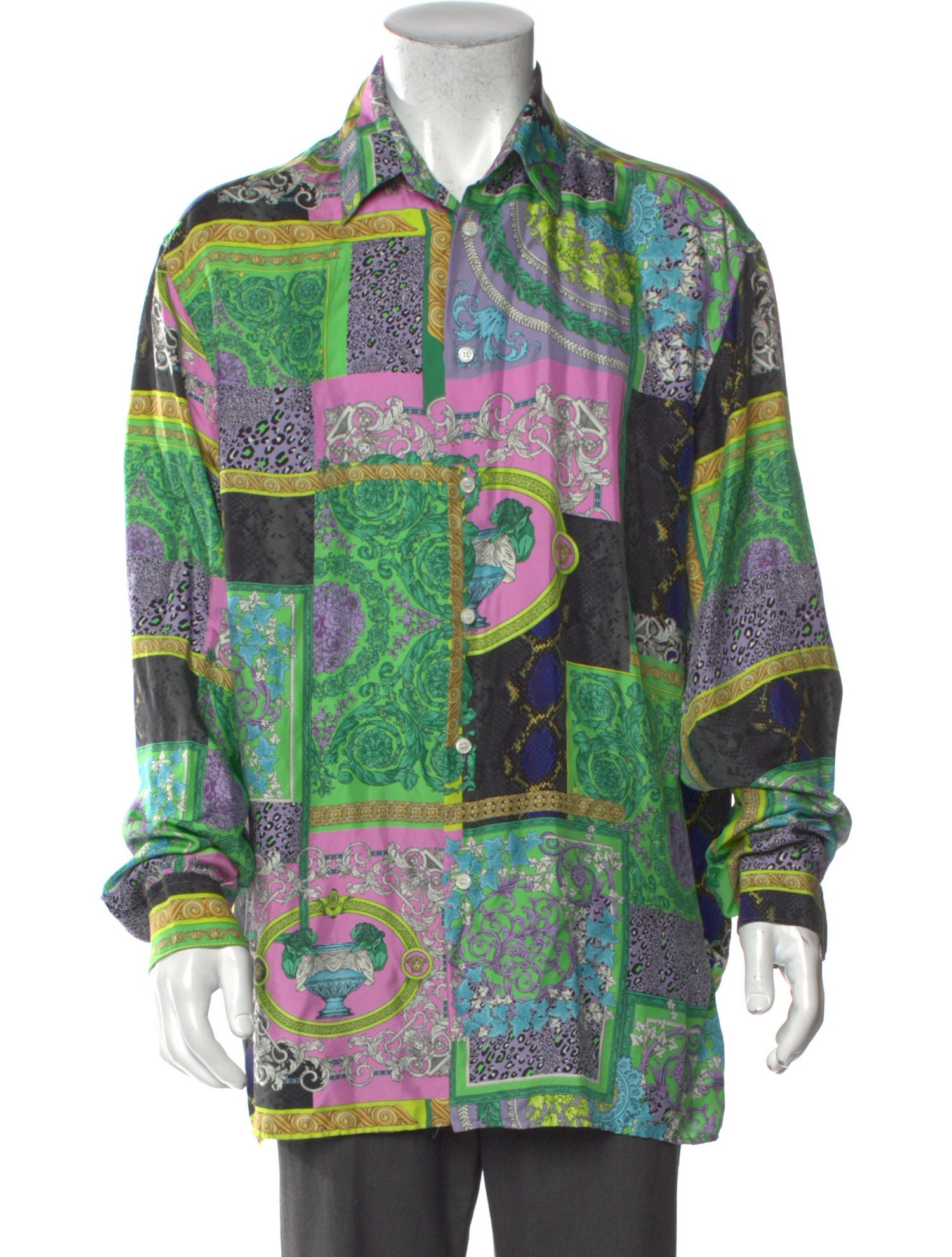 Versace Silk Printed Shirt