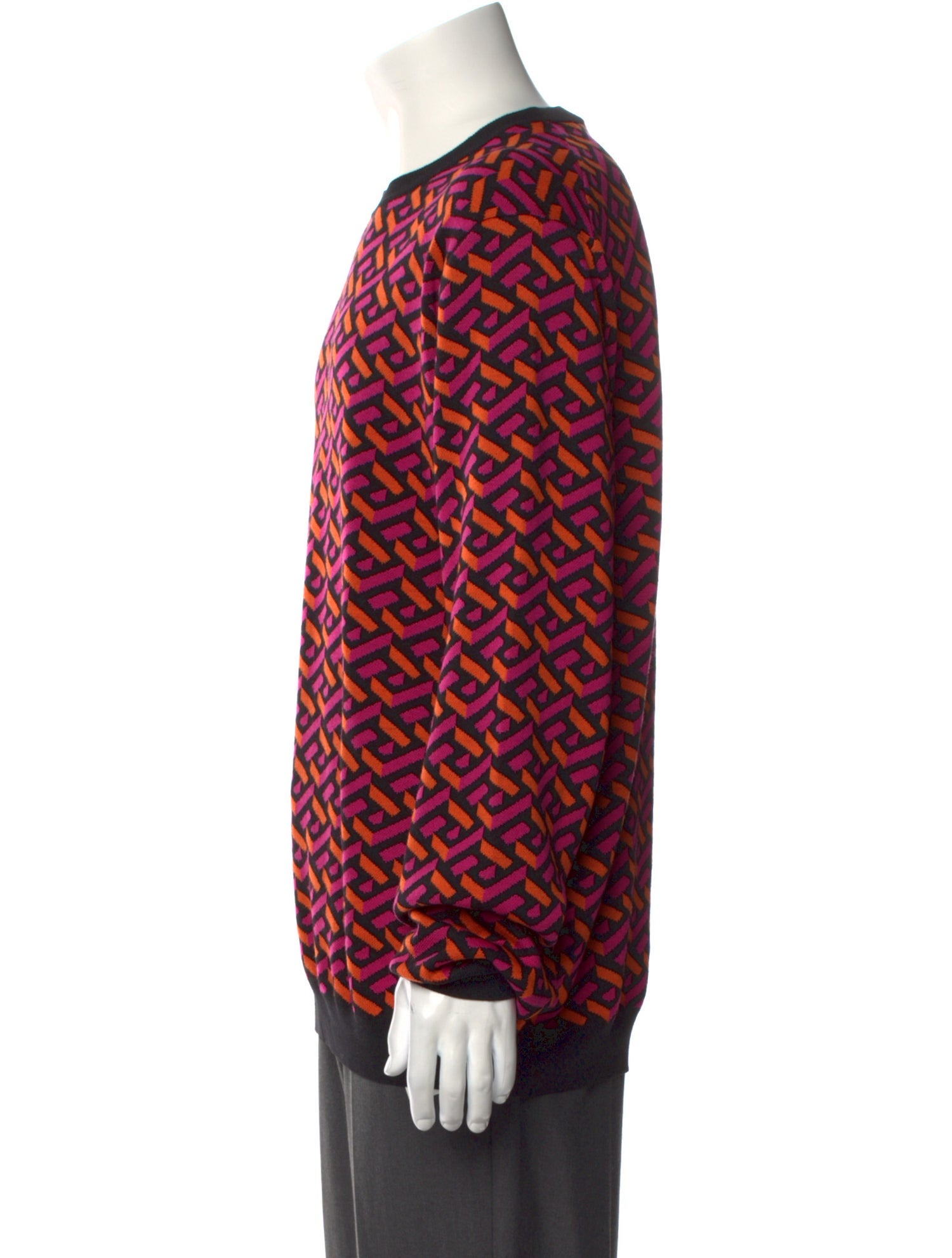 Versace Wool Printed Pullover w/ Tags