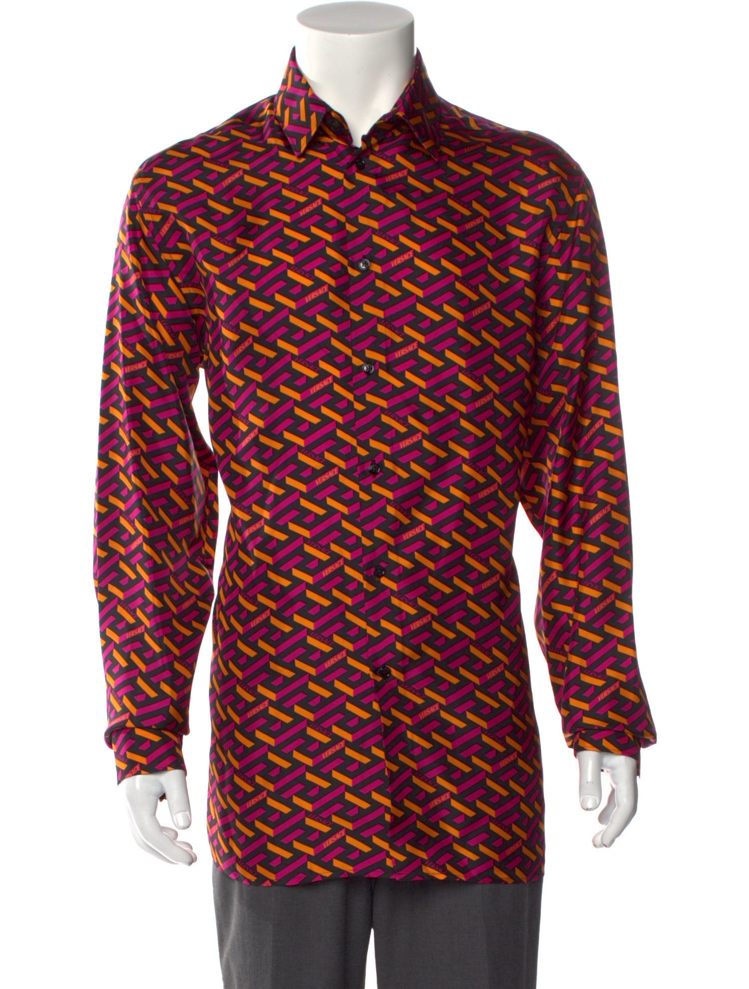 Versace Silk Printed Shirt w/ Tags