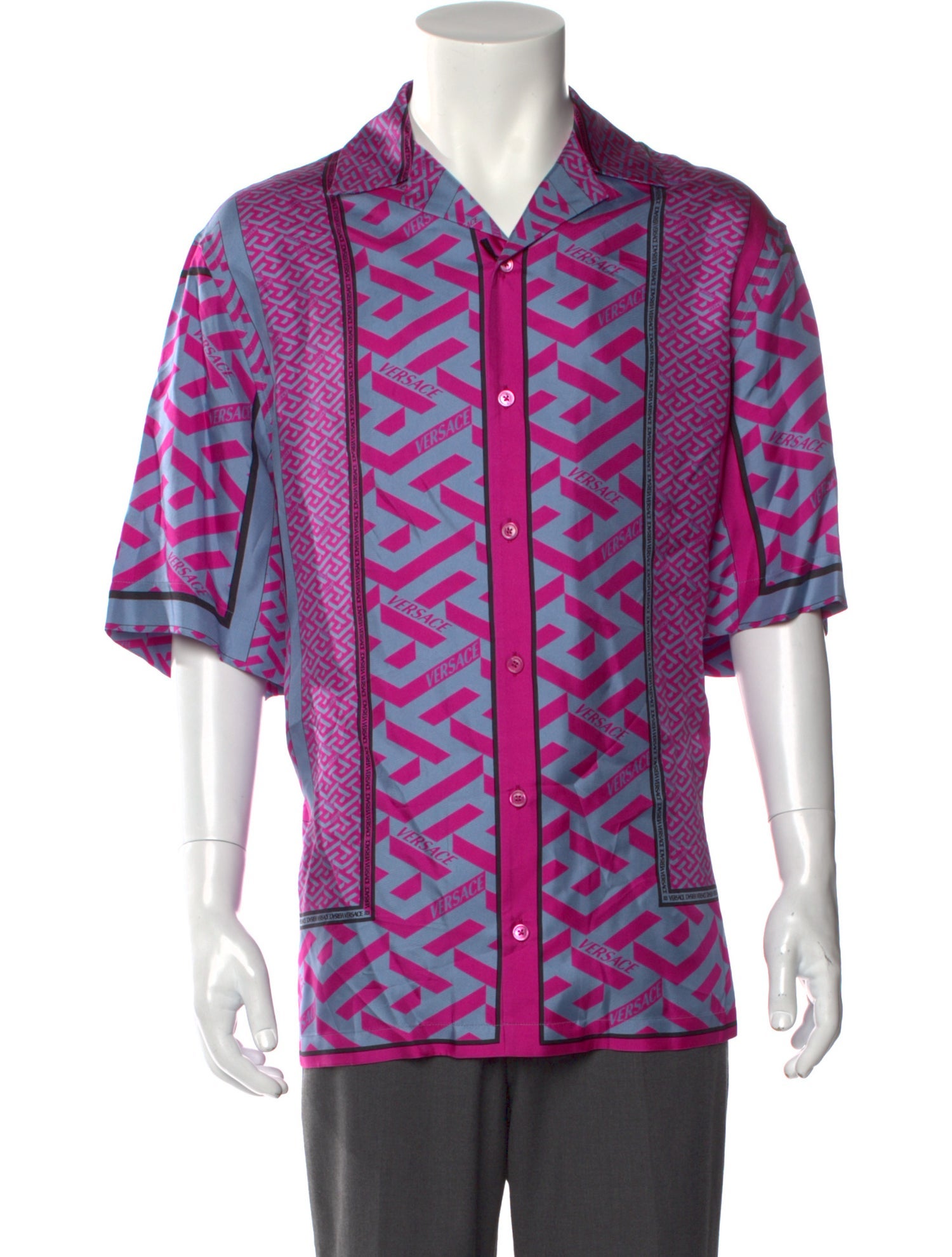 Versace Silk Printed Shirt w/ Tags