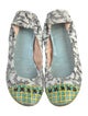 Versace Leather Printed Flats