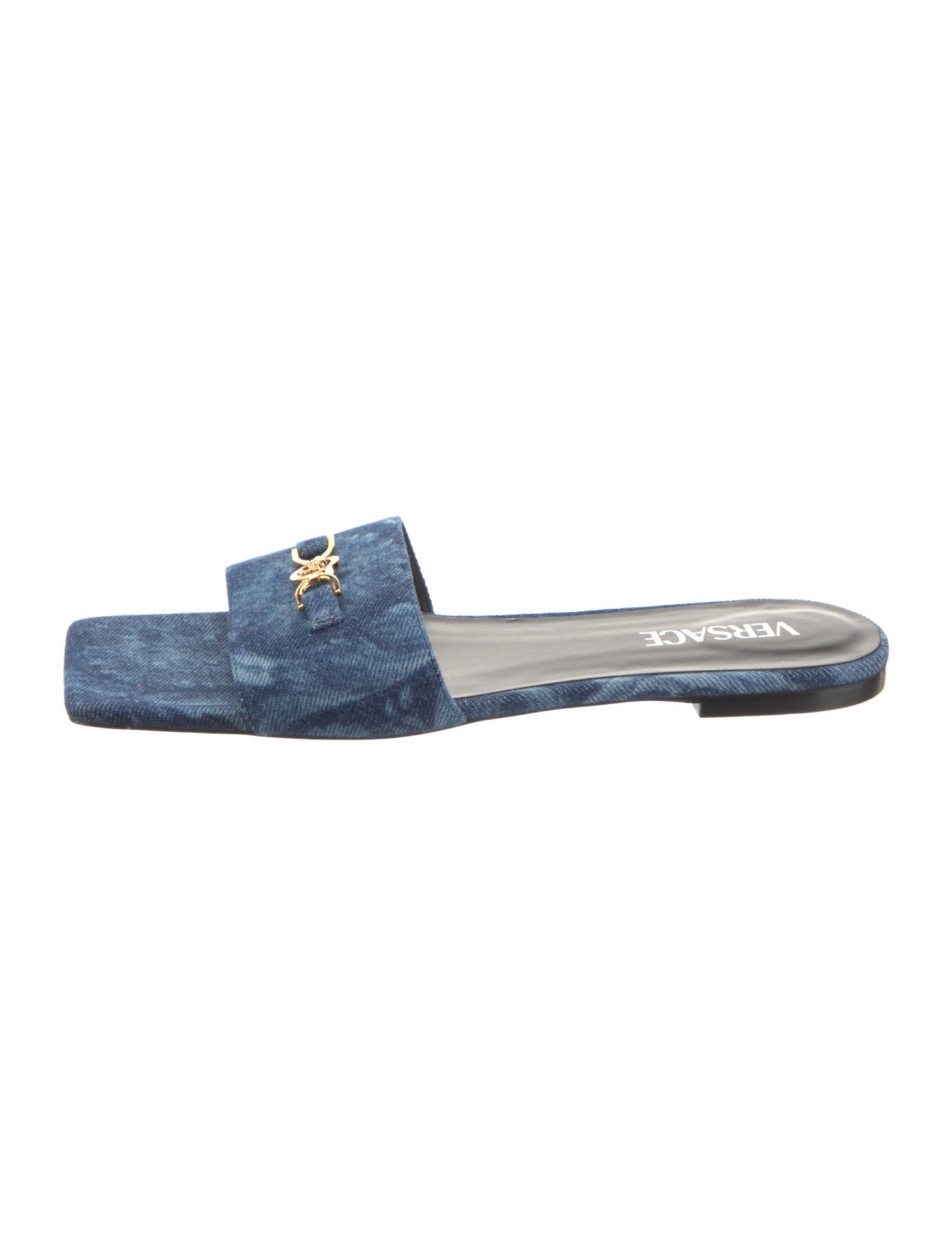 Versace Denim Slides
