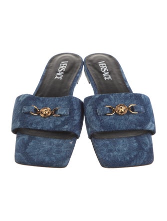 Versace Denim Slides