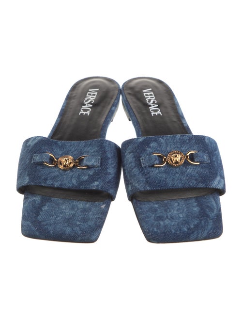 Versace Denim Slides