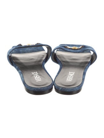 Versace Denim Slides