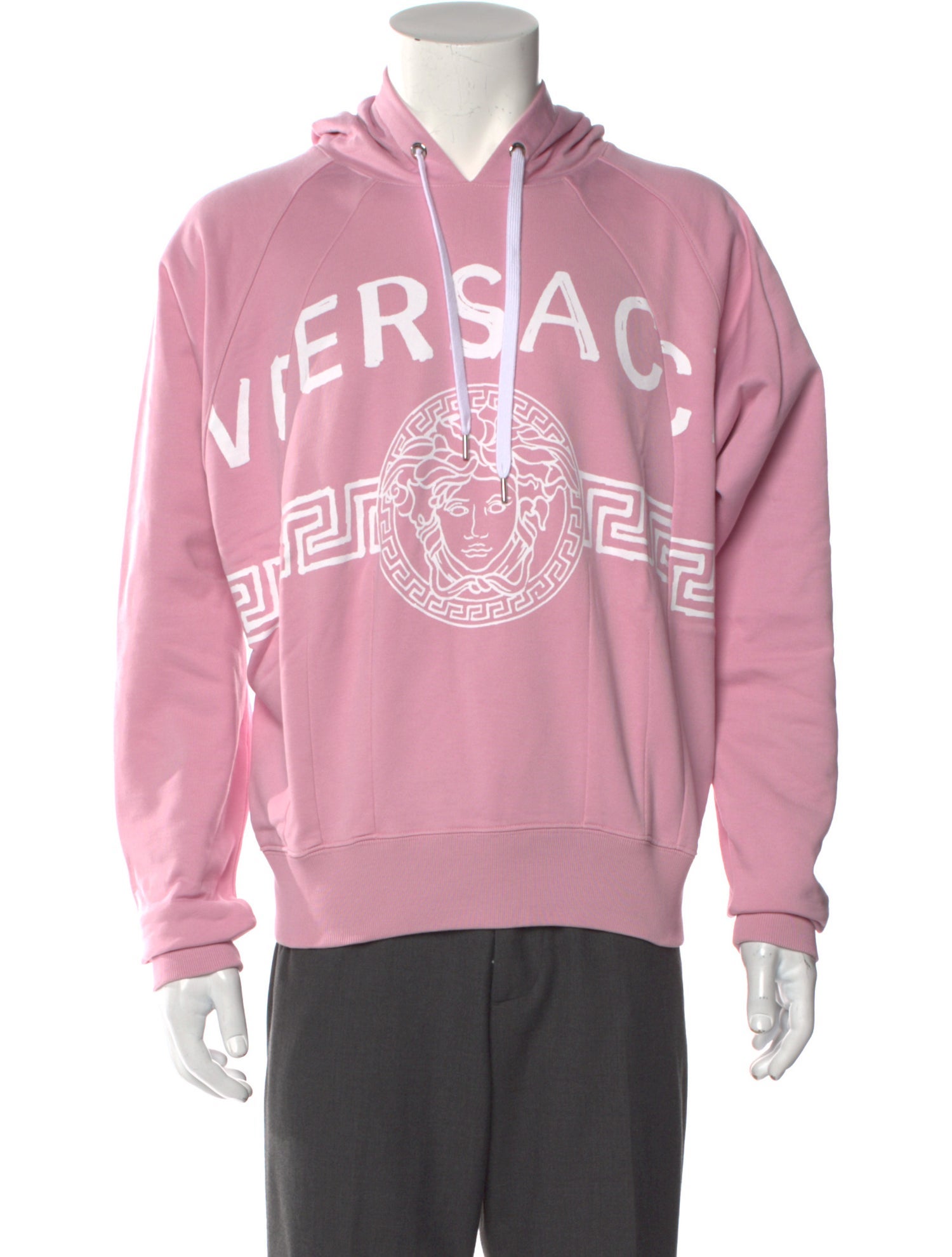 Versace Graphic Print Crew Neck Hoodie