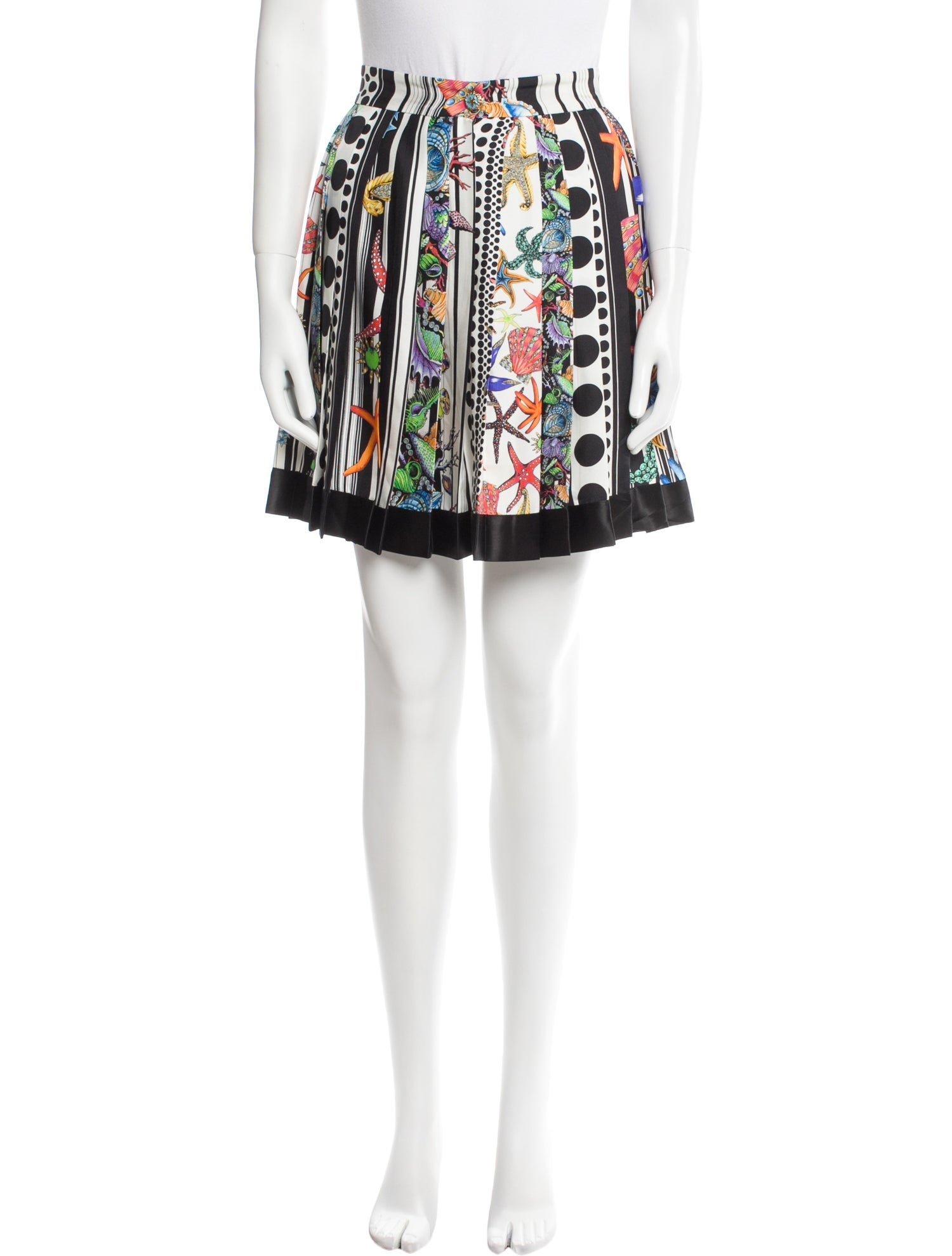 Versace Silk Mini Skirt