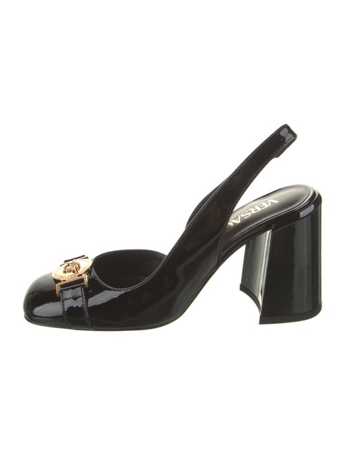 Versace Patent Leather Slingback Pumps