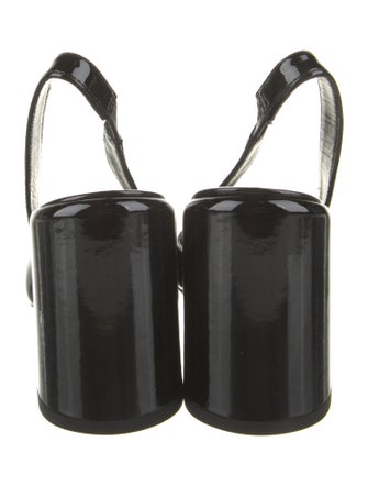 Versace Patent Leather Slingback Pumps