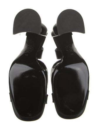 Versace Patent Leather Slingback Pumps