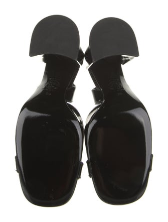 Versace Patent Leather Slingback Pumps