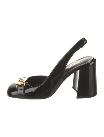 Versace Patent Leather Slingback Pumps