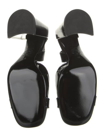 Versace Patent Leather Slingback Pumps