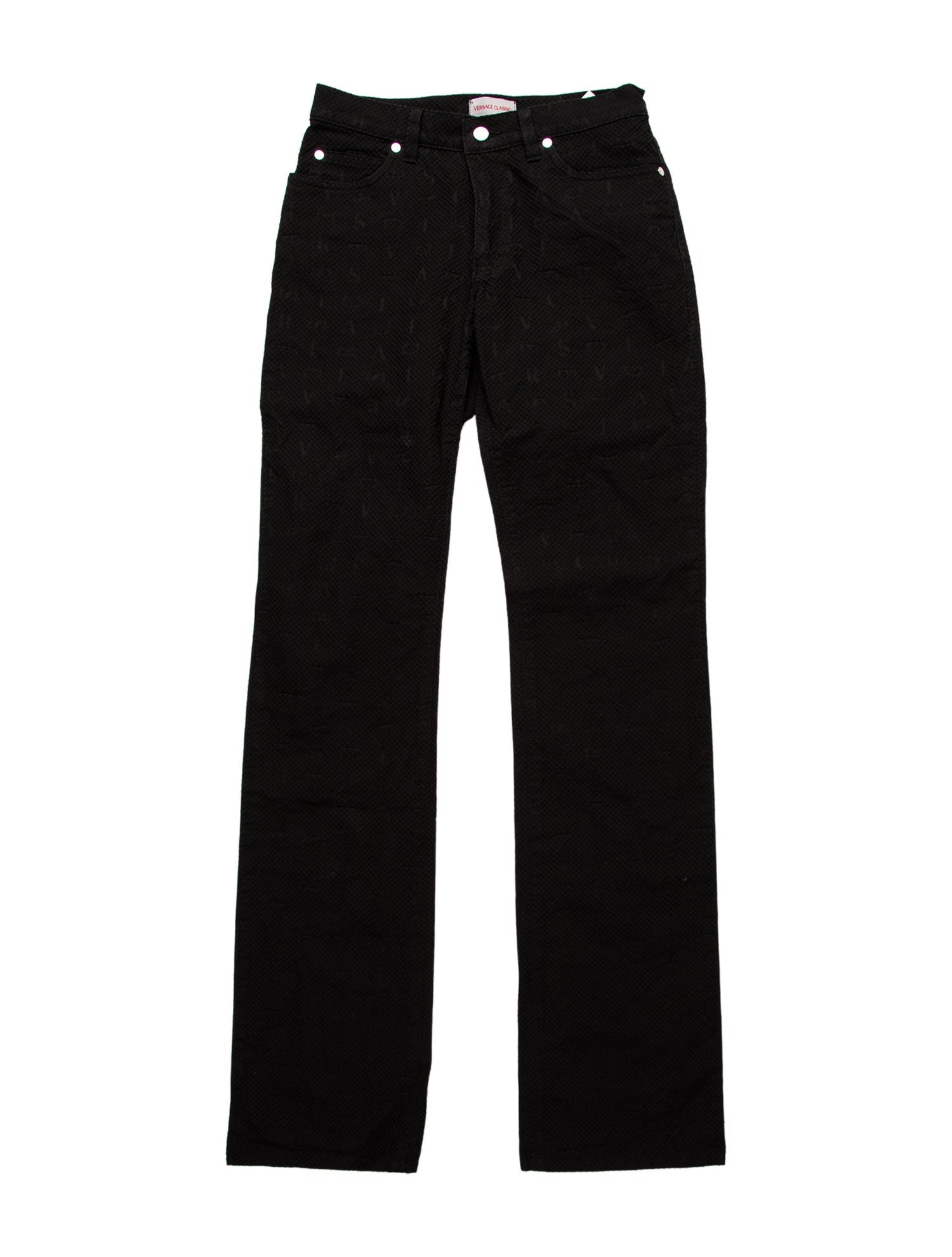 Versace Mid-Rise Straight Leg Jeans