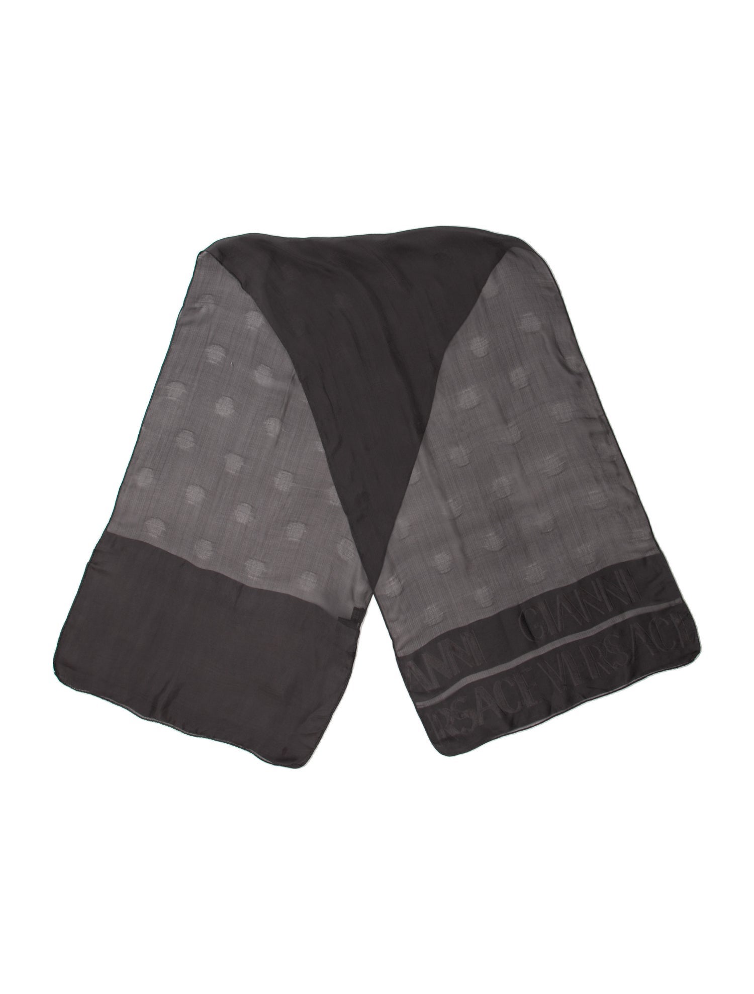 Versace Polka Dot Print Scarf