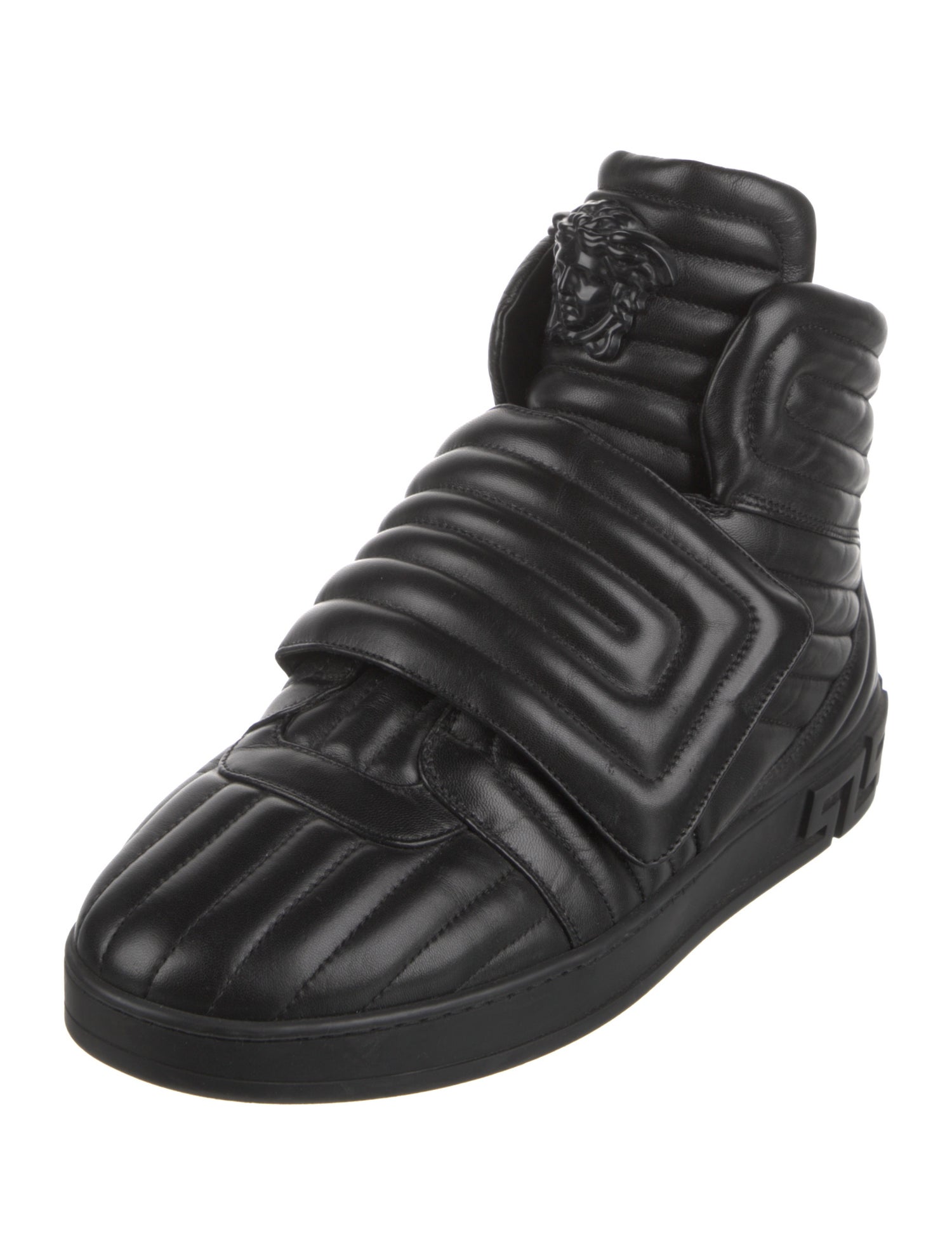 Versace Medusa Insignia Leather Sneakers