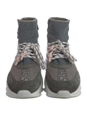 Versace Mesh Printed Sneakers