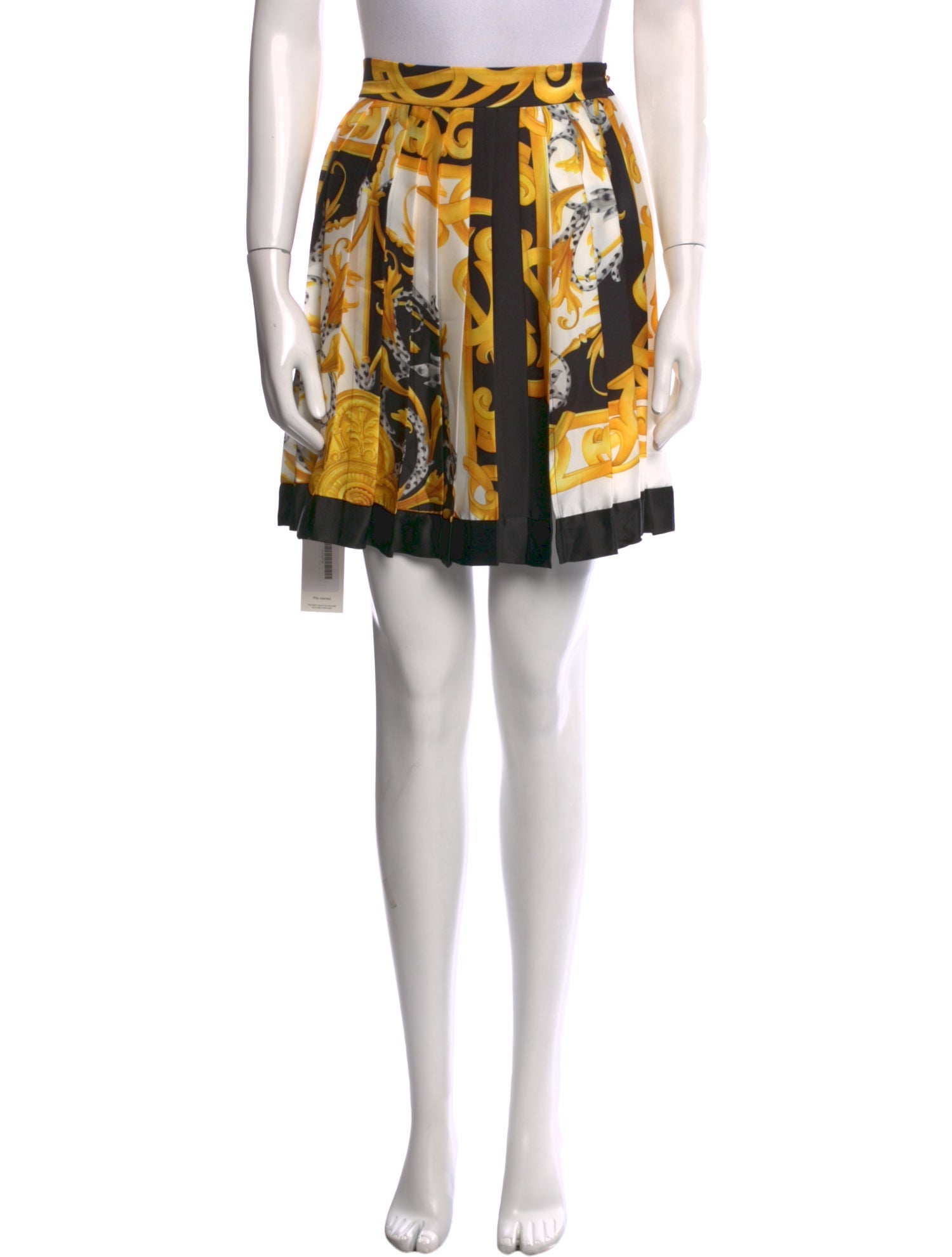 Versace Silk Mini Skirt