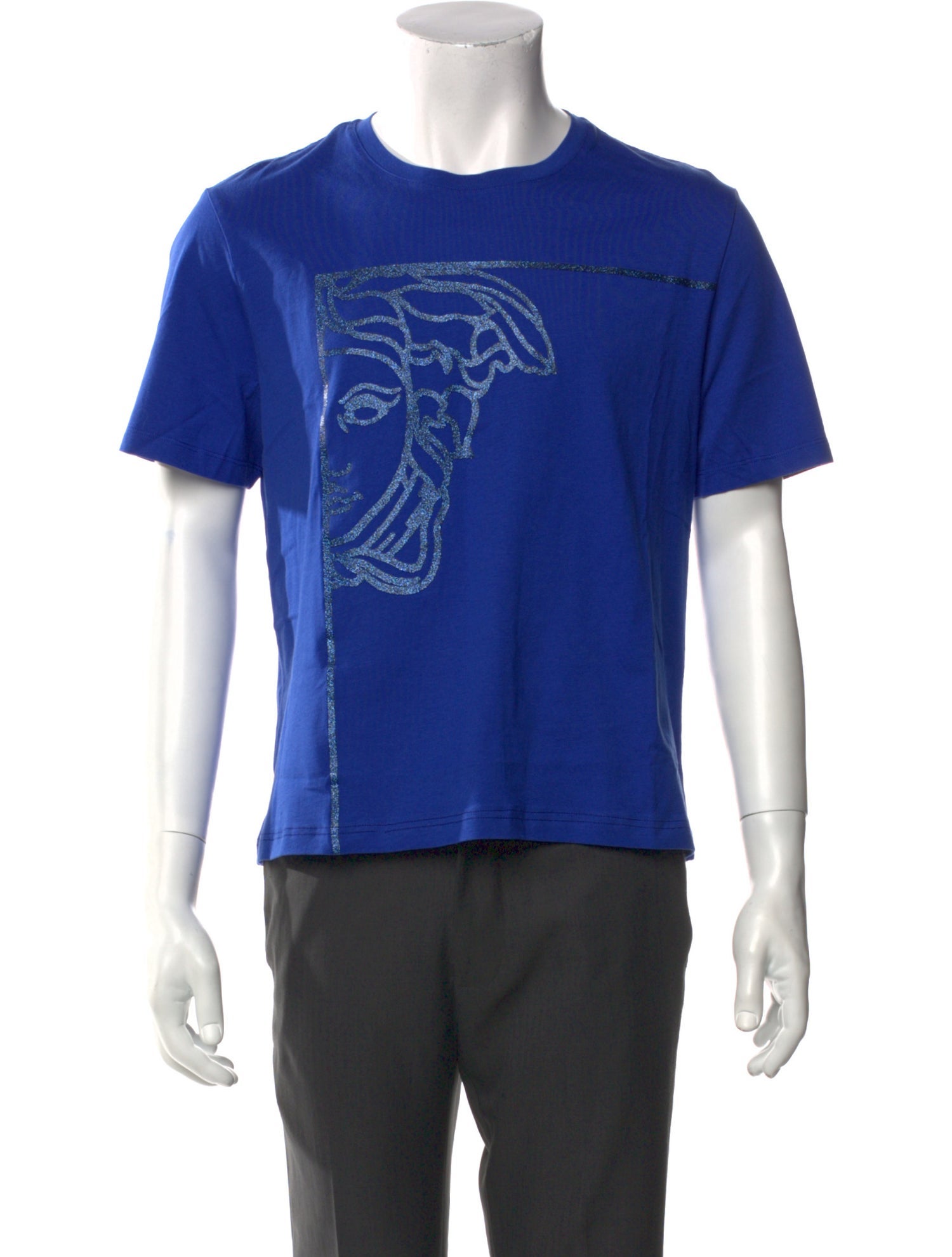 Versace Graphic Print Crew Neck T-Shirt