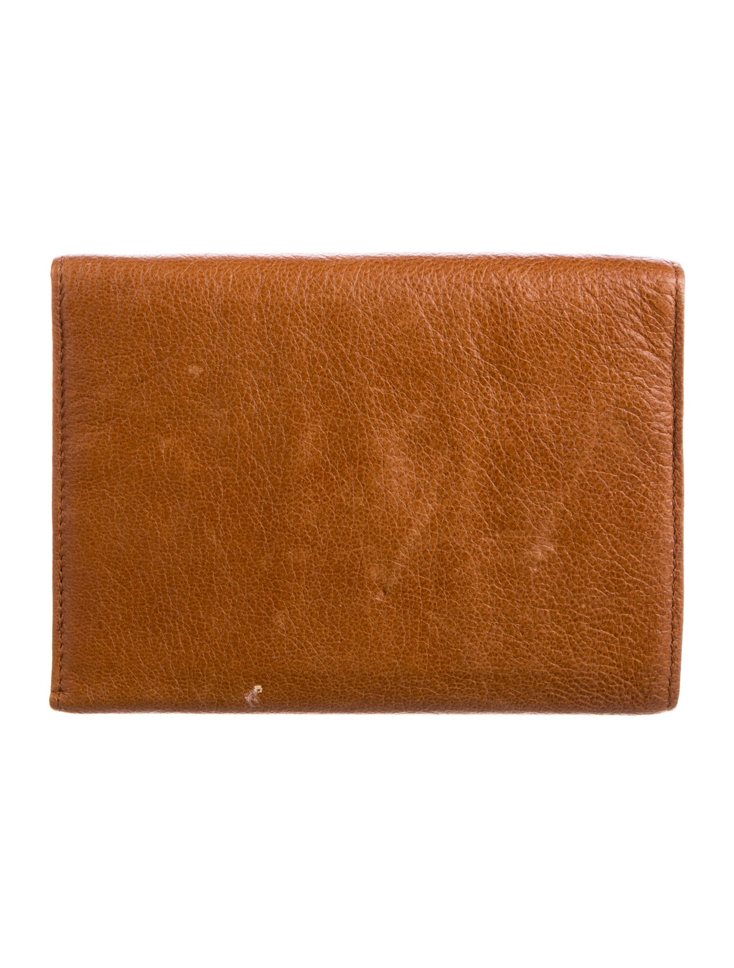 Versace Embossed Leather Compact Wallet