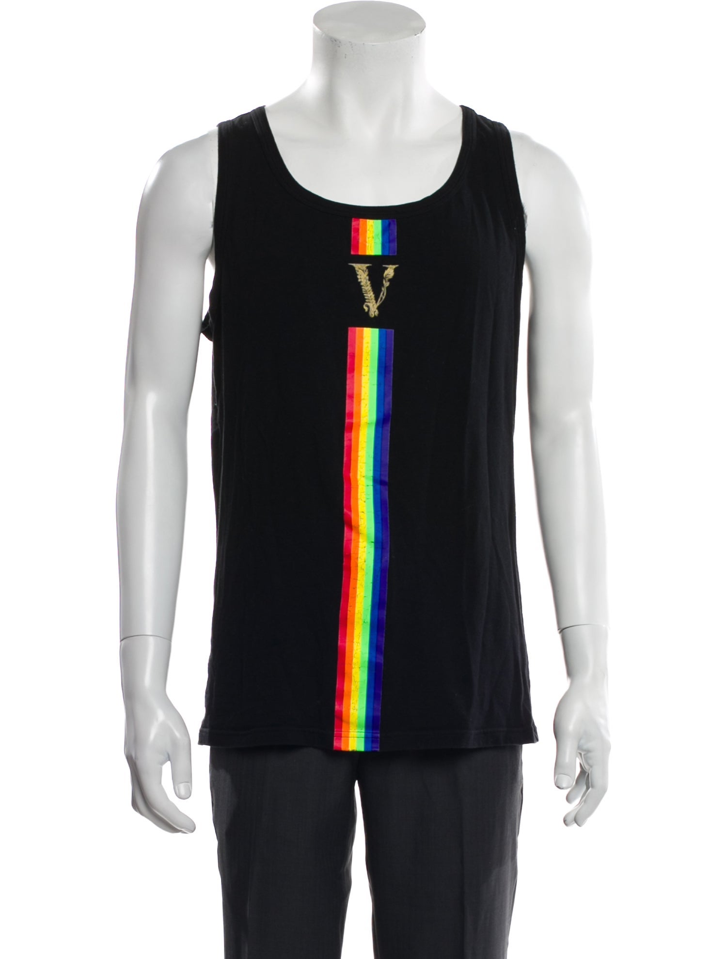 Versace Graphic Print Scoop Neck T-Shirt