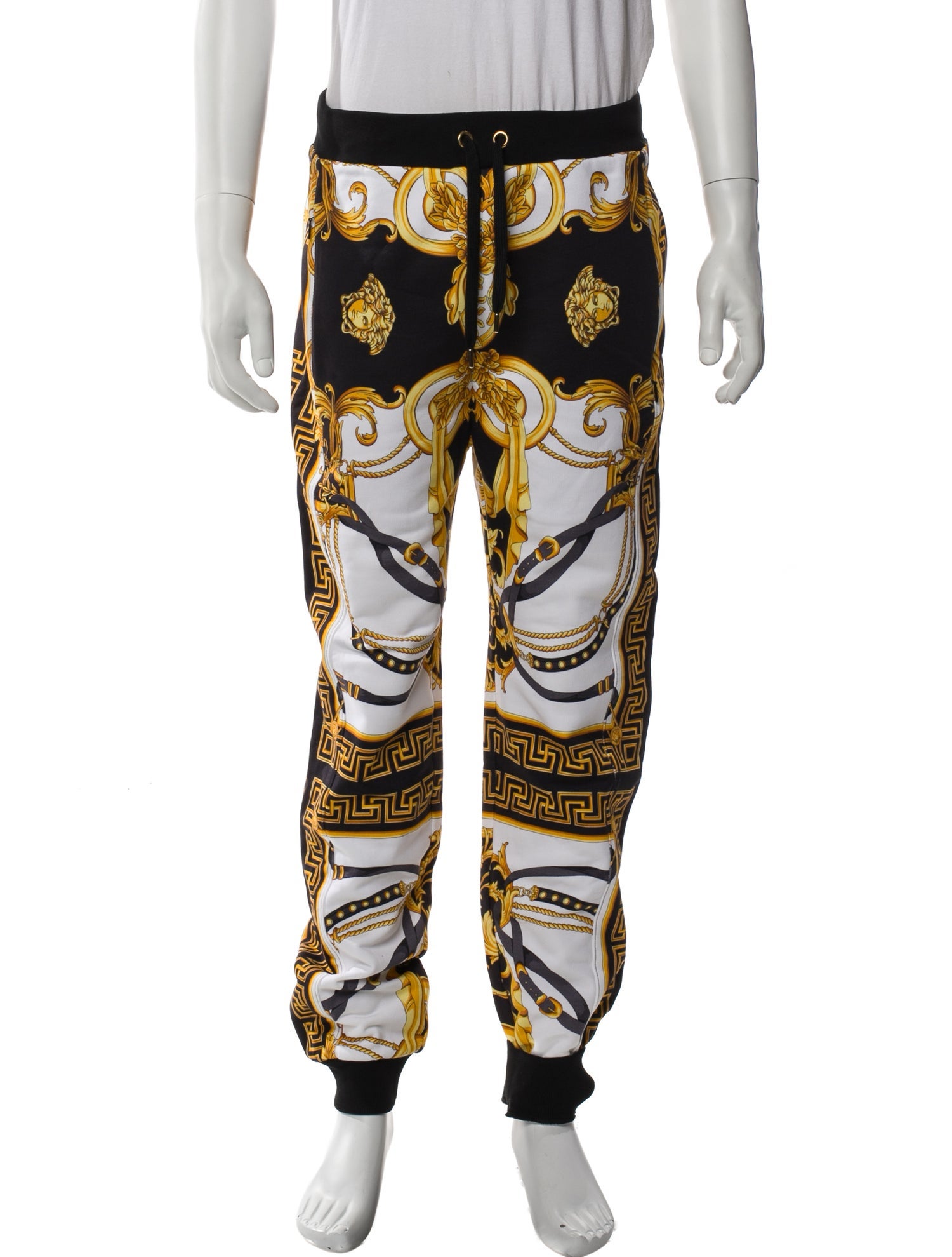 Versace Graphic Print Lounge Bottoms