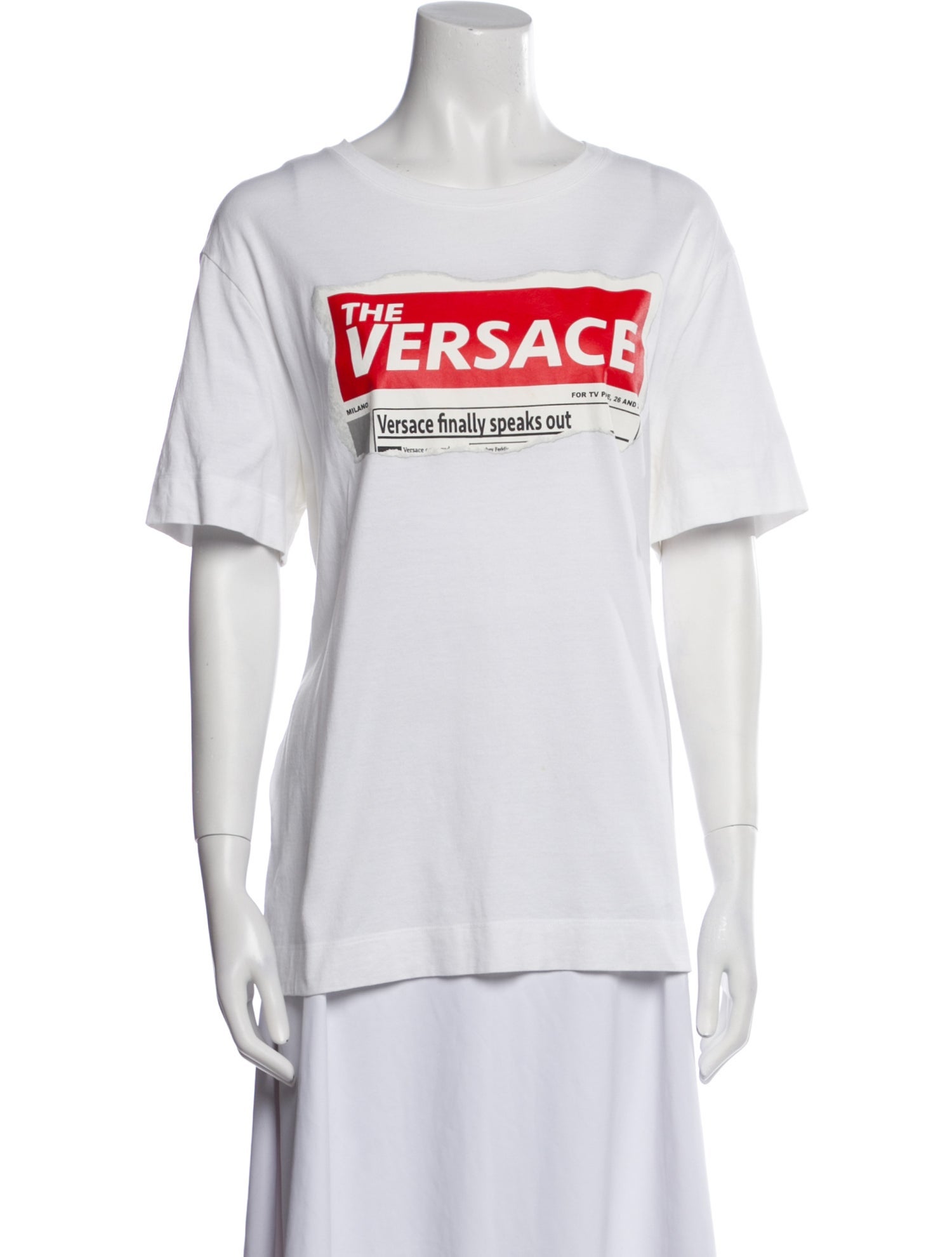 Versace Graphic Print Crew Neck T-Shirt