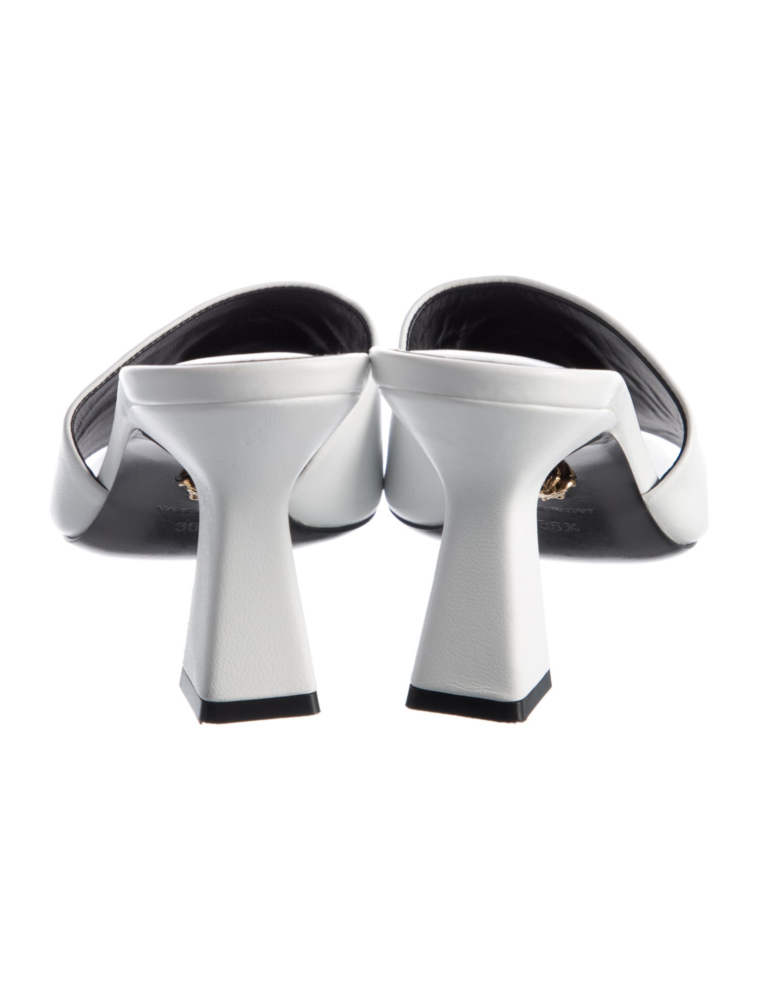 Versace Medusa Insignia Leather Slides