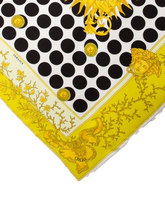 Versace Miami Leopard Silk Scarf