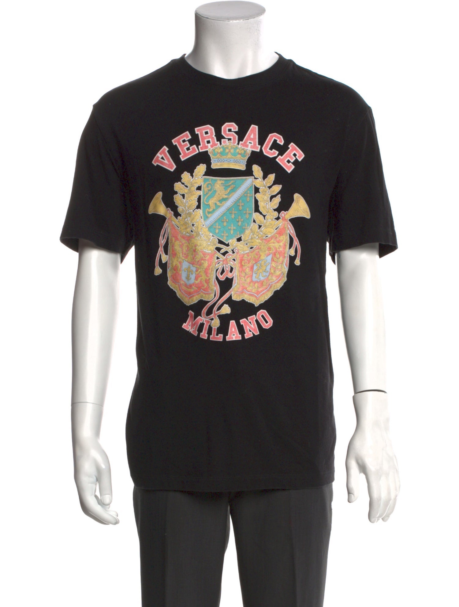 Versace Graphic Print Crew Neck T-Shirt