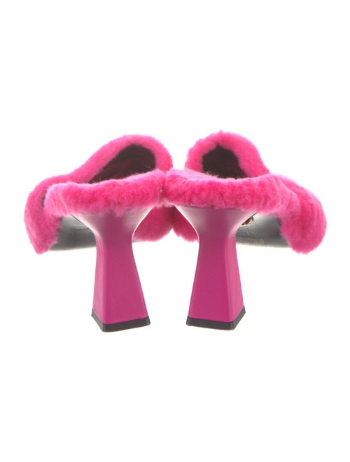 Versace Medusa Insignia Shearling Slides