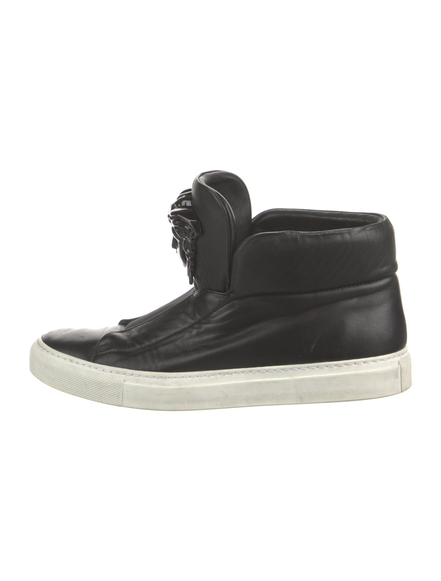 Versace Medusa Insignia Leather Sneakers