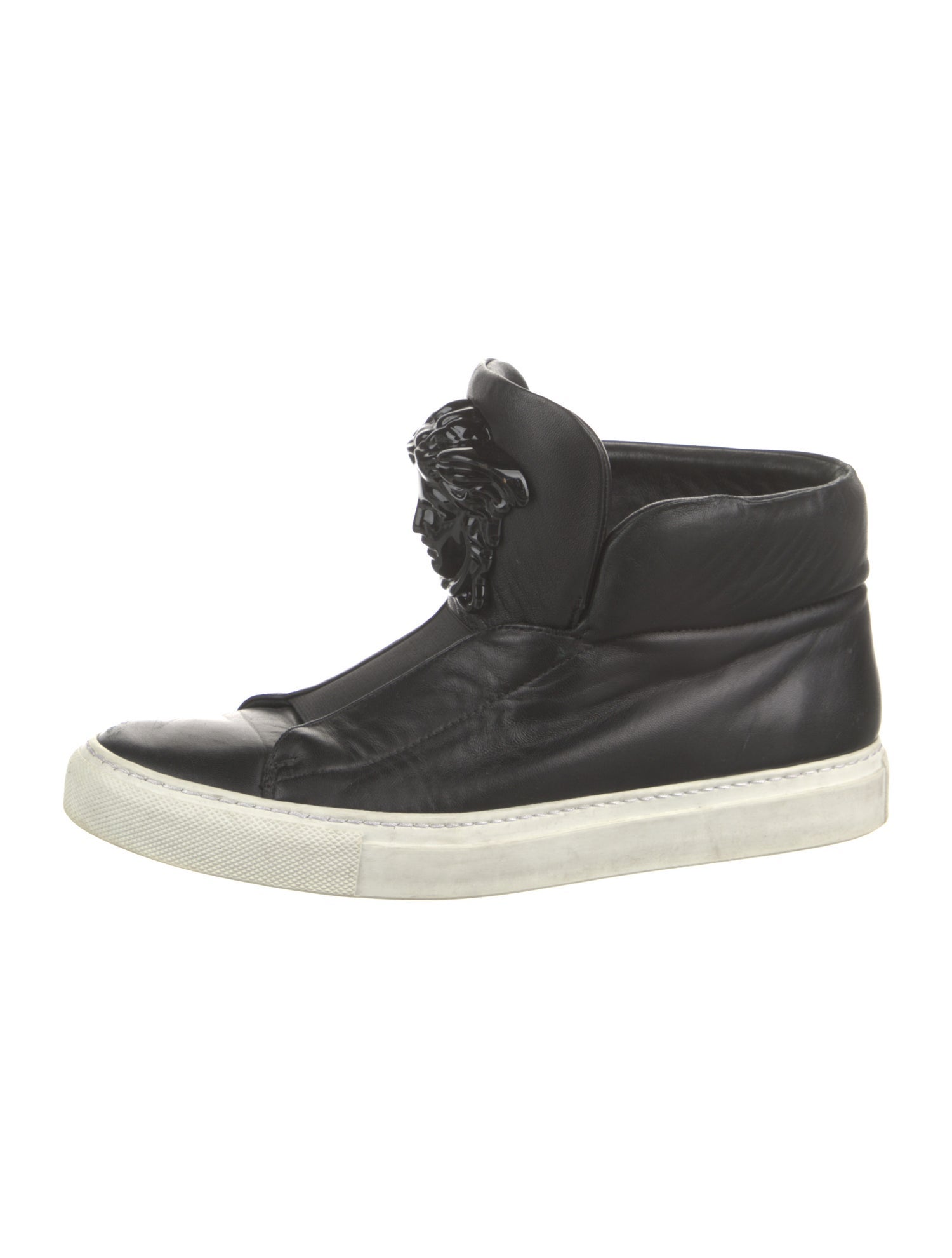 Versace Medusa Insignia Leather Sneakers