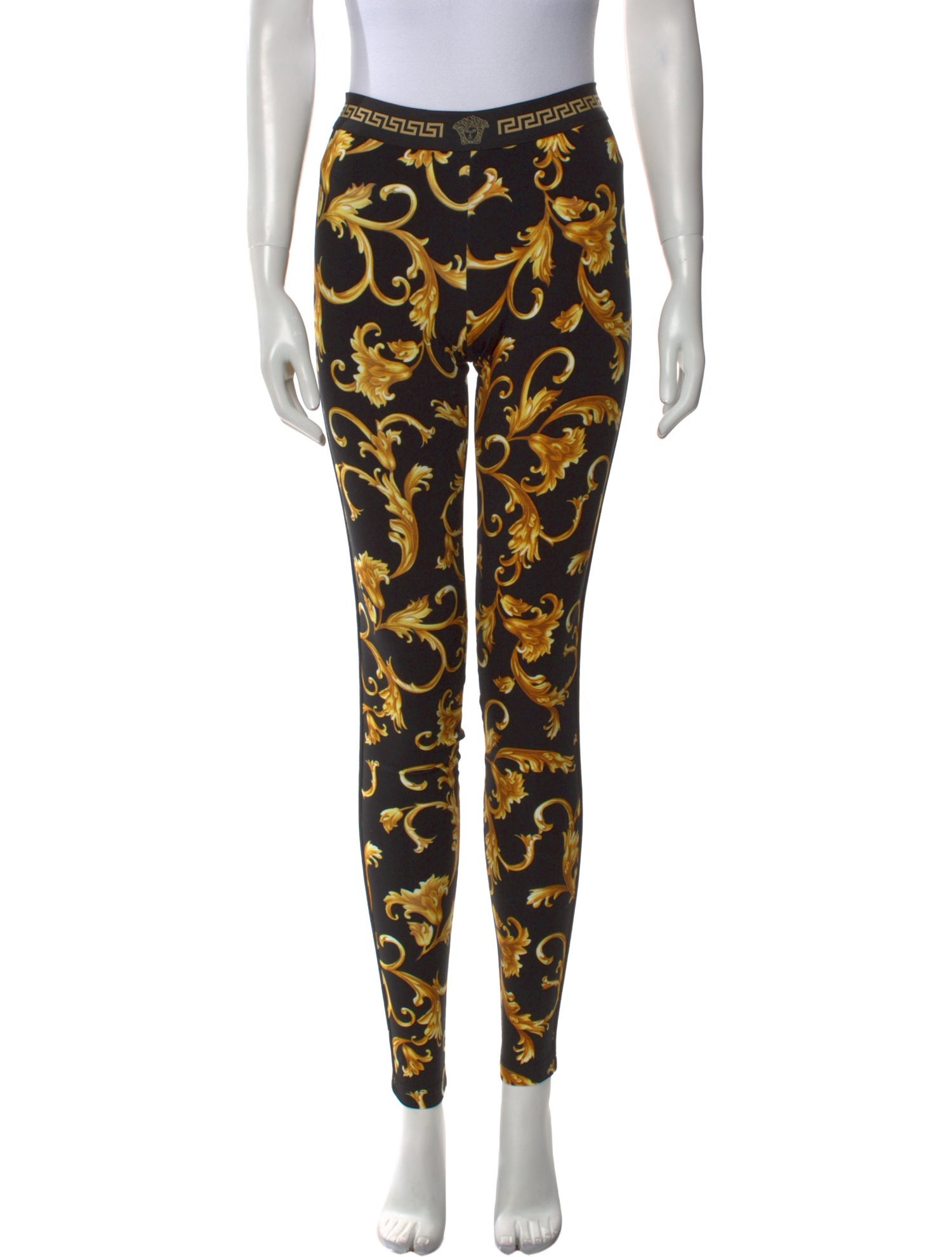 Versace Printed Skinny Leg Pants w/ Tags