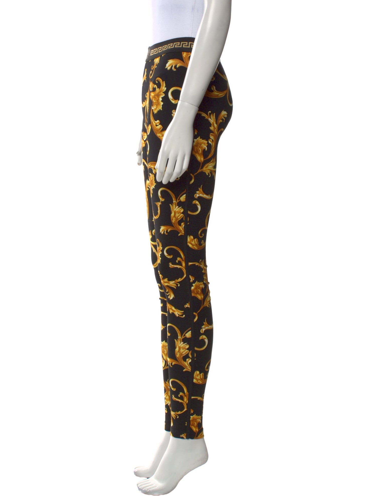 Versace Printed Skinny Leg Pants w/ Tags