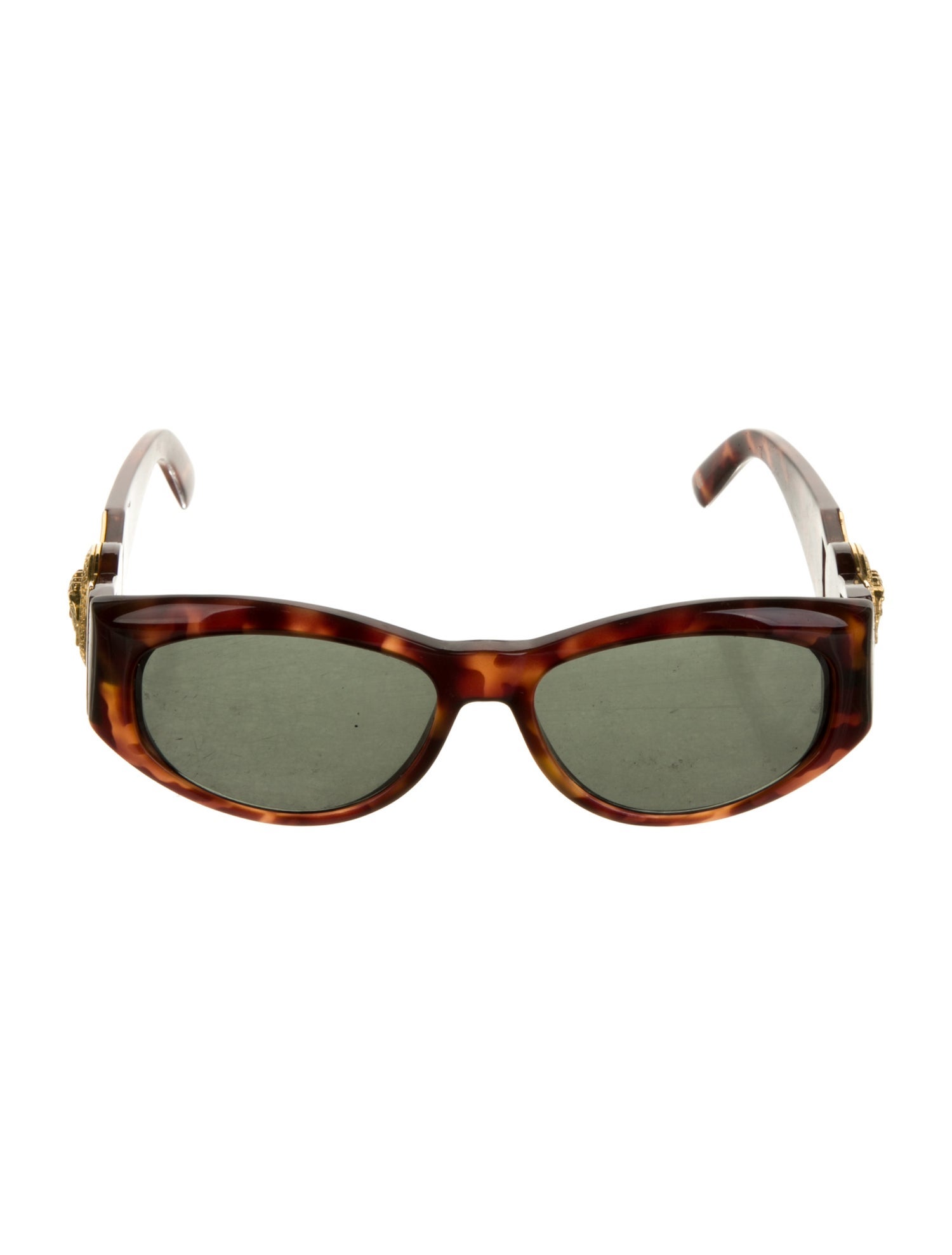 Versace Medusa Insignia Round Sunglasses