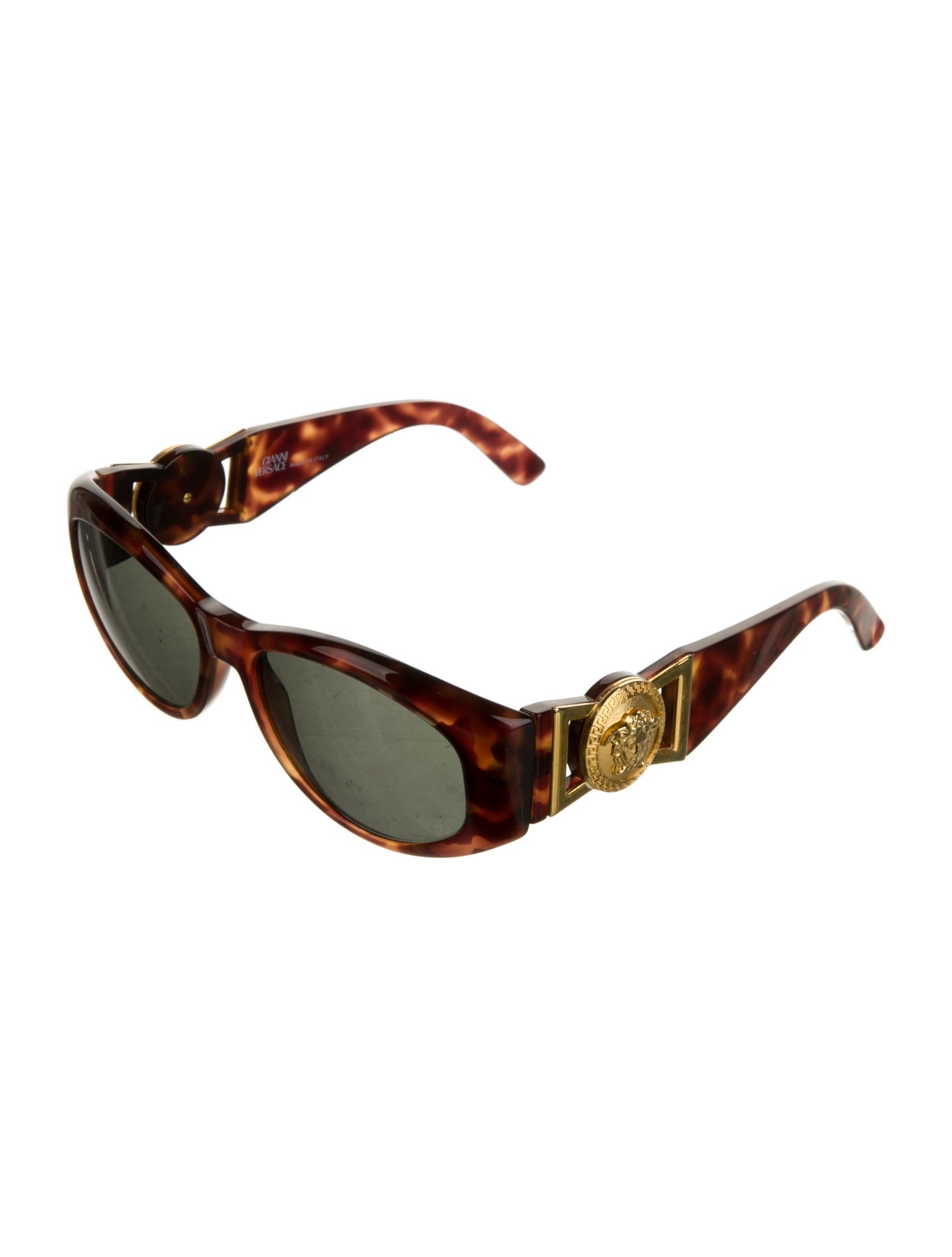 Versace Medusa Insignia Round Sunglasses